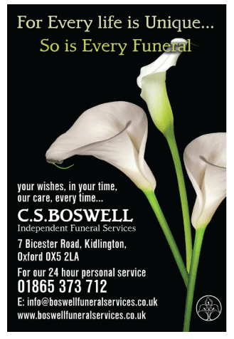 C.S. Boswell Ind. Funeral Services serving Kidlington - Funerals