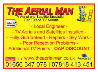 Aerial Man (Dan Grace) Ltd serving Maesteg - Television Sales & Service