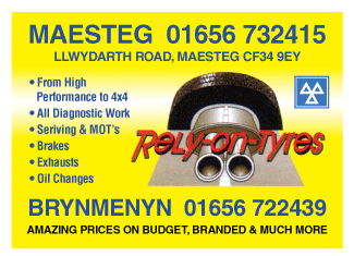 Rely-on-Tyres serving Maesteg - Tyres & Exhausts