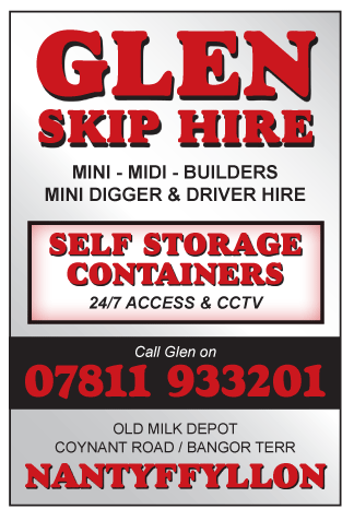 Glen Skip Hire & Self Storage serving Maesteg - Skip Hire