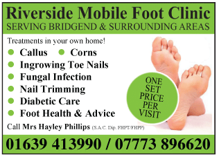 Riverside Mobile Foot Clinic serving Porthcawl - Foot Health