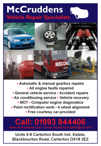 McCruddens Vehicle Repair Specialist serving Witney - Car Maintenance