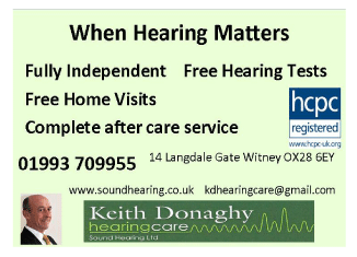 Keith Donaghy Hearing Care serving Witney - Hearing Services