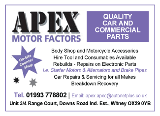 Apex Motor Factors serving Witney - Garage Services